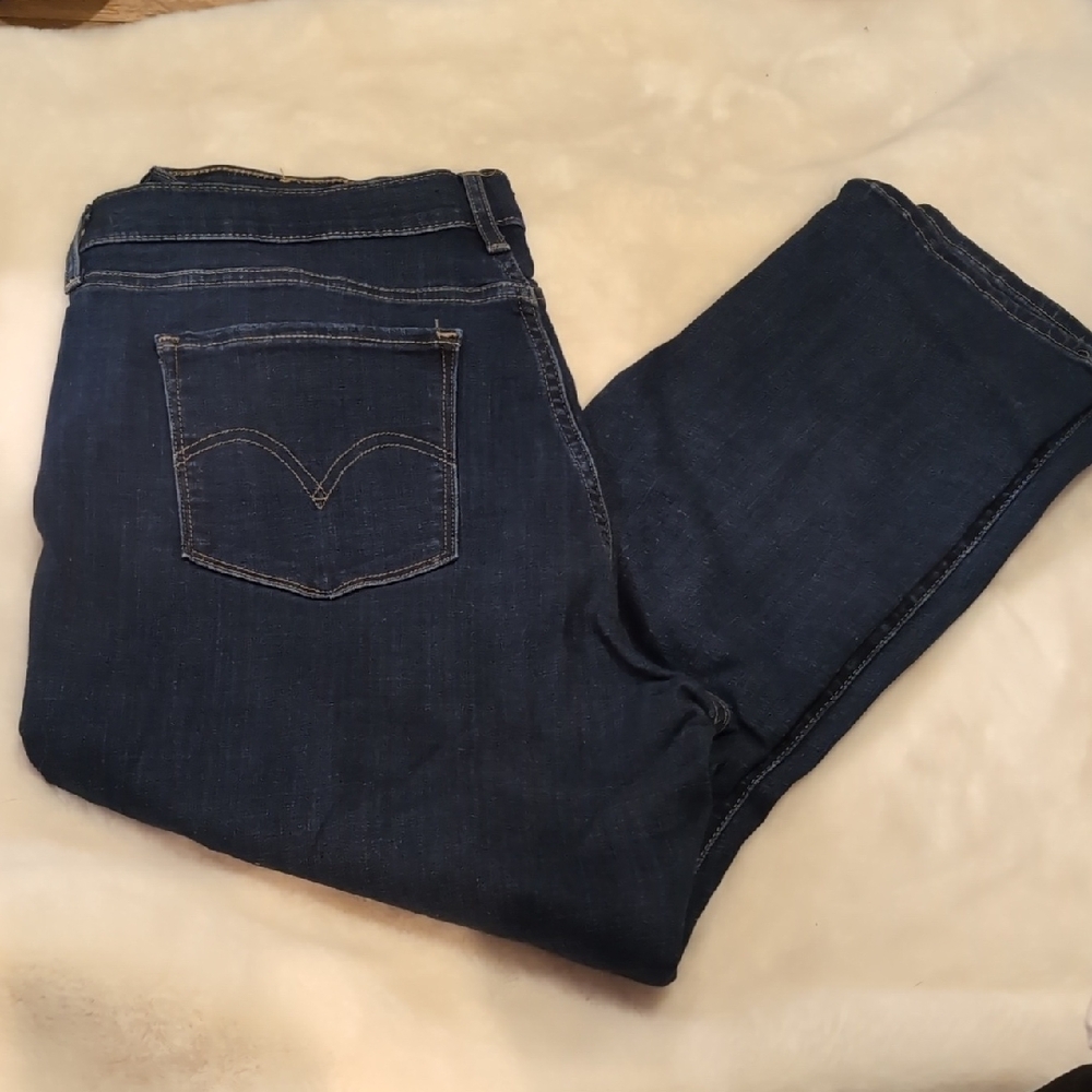 Levi's Dark Blue Straight Leg Jeans